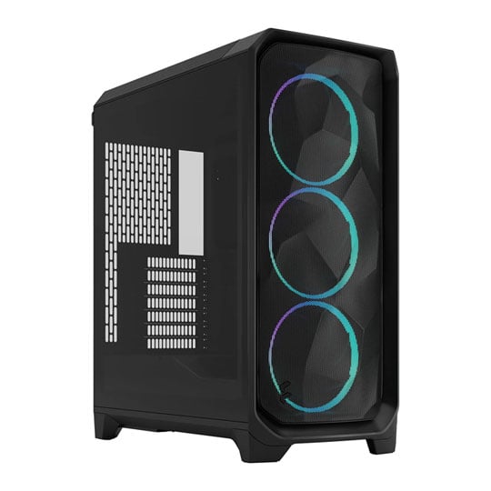 Refurbished Fractal Design Meshify 3 Black RGB Mid Tower PC Gaming Case Refurbished Fractal Design Meshify 3 Black RGB Mid Tower PC Gaming Case