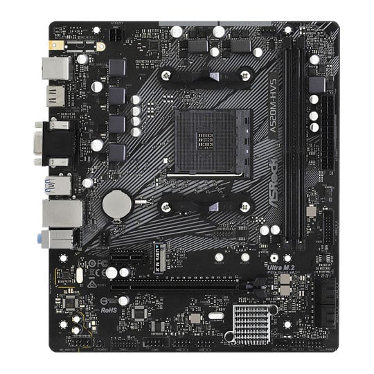 ASRock A520M-HVS Motherboard + AMD Ryzen 5 5500 Processor Bundle : image 3