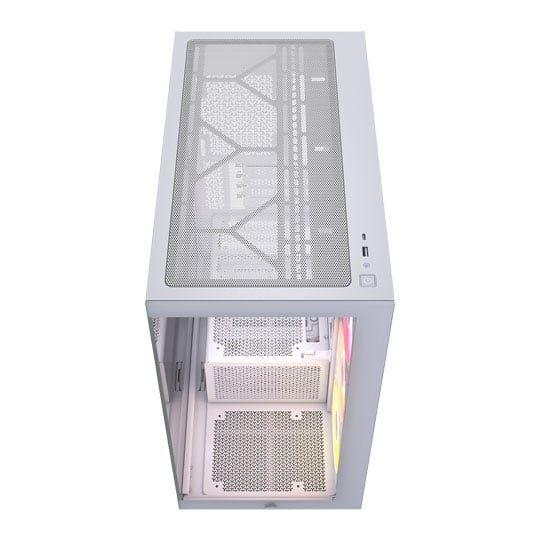 CORSAIR 2800X RS-R ARGB White MicroATX Tower PC Case : image 3