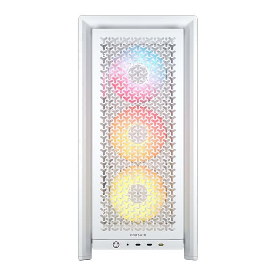 CORSAIR FRAME 4000D LCD RS ARGB White Tempered Glass Mid Tower ATX PC Case with 14.5" XENEON EDGE : image 2