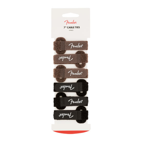 Fender Cable Ties, 7", Black and Brown - 6 Pack : image 4