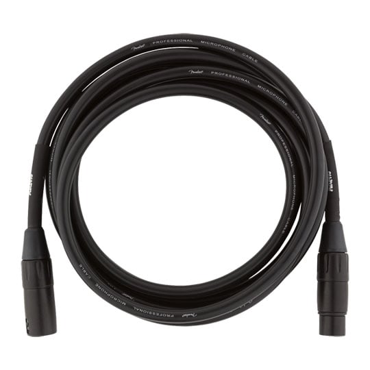 Fender Professional Series Microphone Cable, 10ft, Black Fender Professional Series Microphone Cable, 10ft, Black