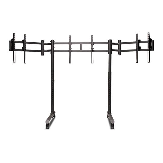 Next Level Racing Round Tube Freestanding Triple Monitor Stand