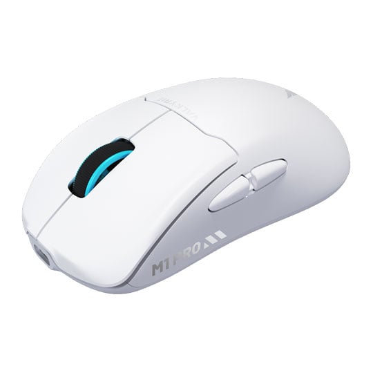 Valkyrie M1 Pro Lightweight Wireless Gaming Mouse White with LCD Dock