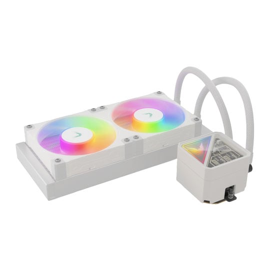 Valkyrie V240 Lite ARGB LCD White 240mm All in One Liquid CPU Cooler : image 3