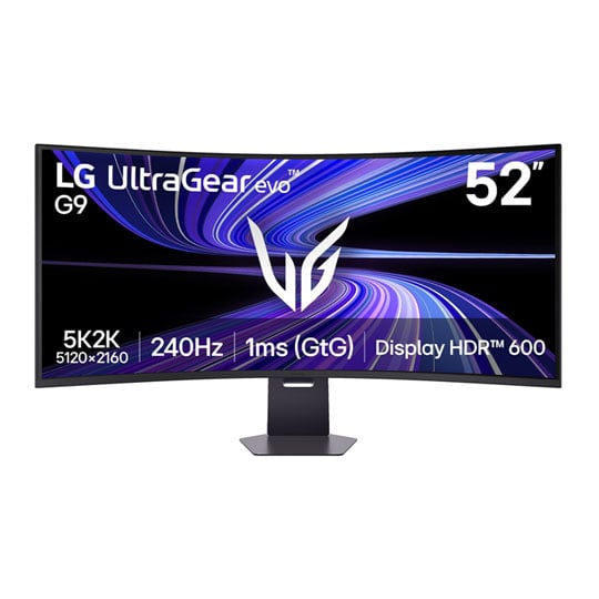 LG UltraGear evo G9 52G930B-B 52" 1000R 5K 240Hz FreeSync Premium DisplayHDR 600 VA Curved Monitor