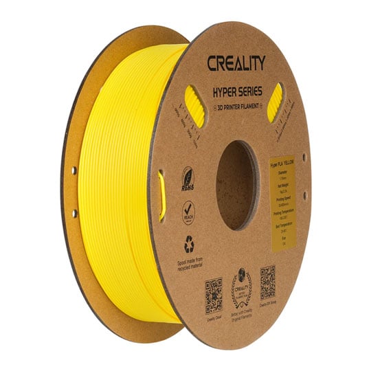 Creality Hyper PLA Yellow 1kg 1.75mm 3D Printer Filament : image 1