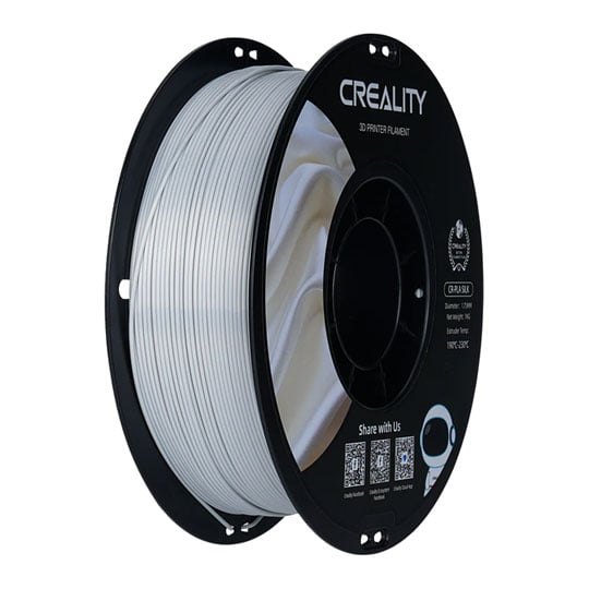 Creality CR-Silk PLA Silver 1kg 1.75mm 3D Printier Filament : image 1