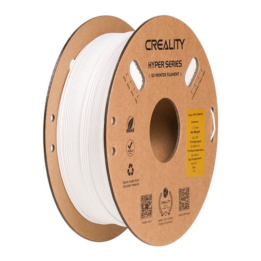 Creality Hyper PETG White 1kg 1.75mm 3D Printier Filament : image 1