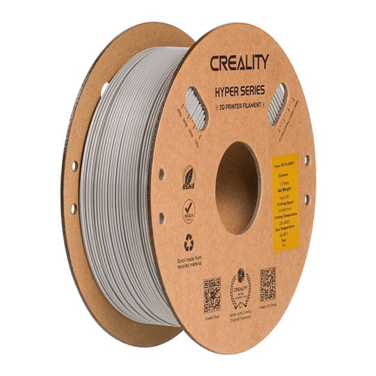 Creality Hyper PETG Grey 1kg 1.75mm 3D Printier Filament : image 1