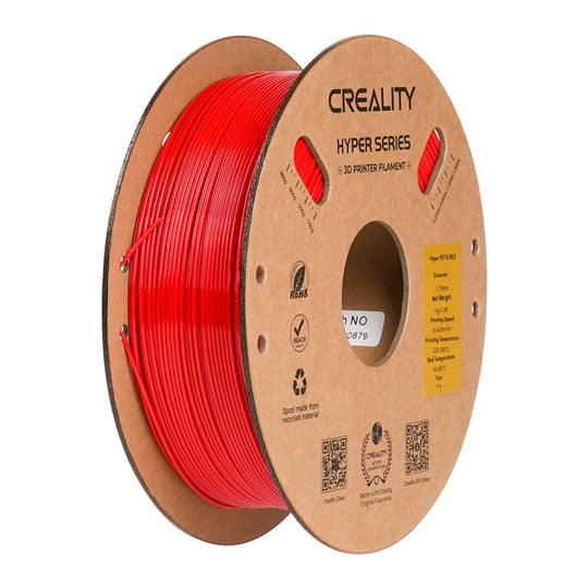 Creality Hyper PETG Red 1kg 1.75mm 3D Printier Filament : image 1