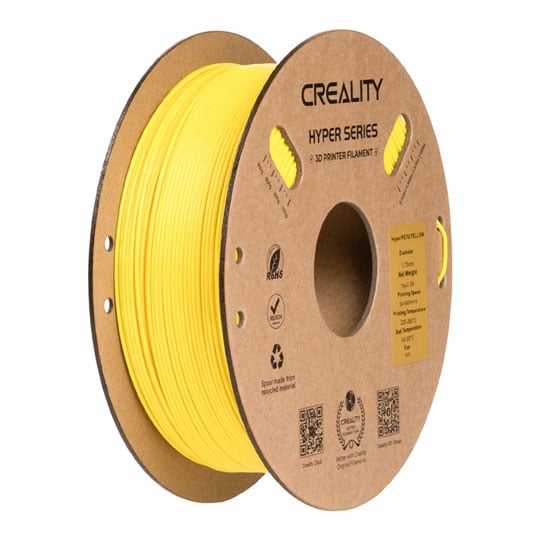 Creality Hyper PETG Yellow 1kg 1.75mm 3D Printier Filament : image 1