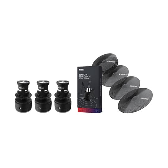 Evans Hybrid Sensory Percussion Cymbal Sensors, Hi Hat Sensor and Cymbal Pack : image 1