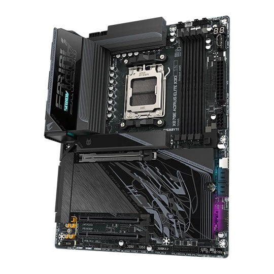 Gigabyte AMD X870E AORUS ELITE X3D ATX Motherboard : image 3