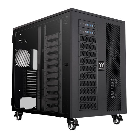 Thermaltake AX1000 TG Black Tempered Glass Super Tower Dual System PC Case