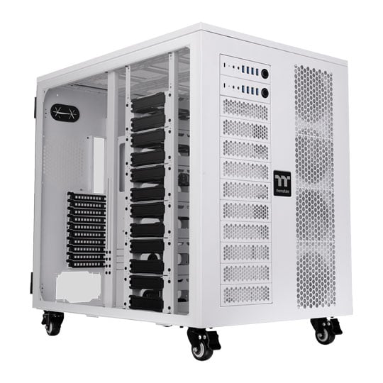 Thermaltake AX1000 TG Snow White Tempered Glass Super Tower Dual System PC Case