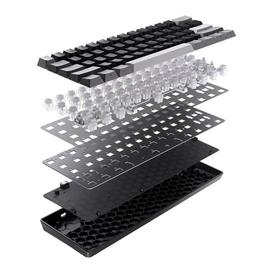 CORSAIR CLIPPER PRO MINI 60 Wired Black Hall Effect 60% RGB Gaming Keyboard : image 4
