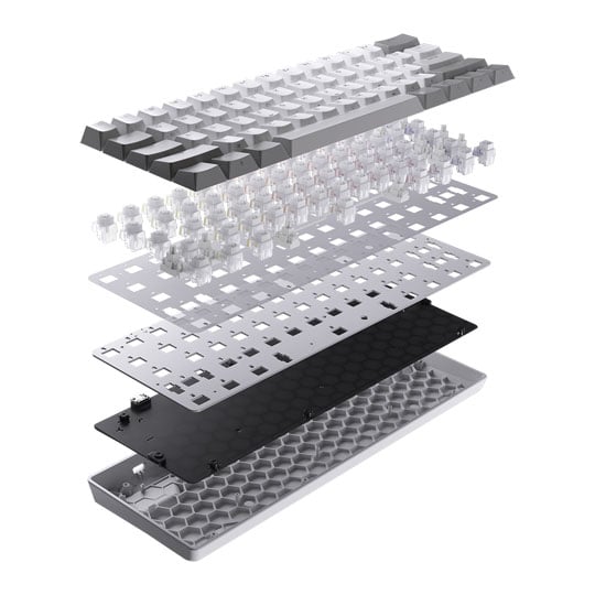 CORSAIR CLIPPER PRO MINI 60 Wired White Hall Effect 60% RGB Gaming Keyboard : image 4