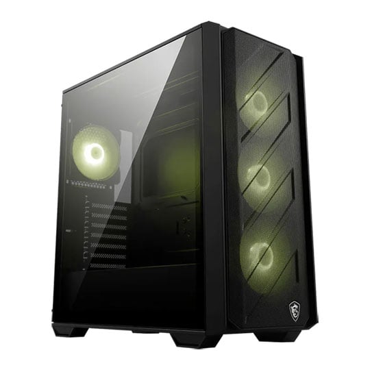 MSI MAG Forge 330R Airflow Black ARGB Mid Tower Tempered Glass PC Case : image 1