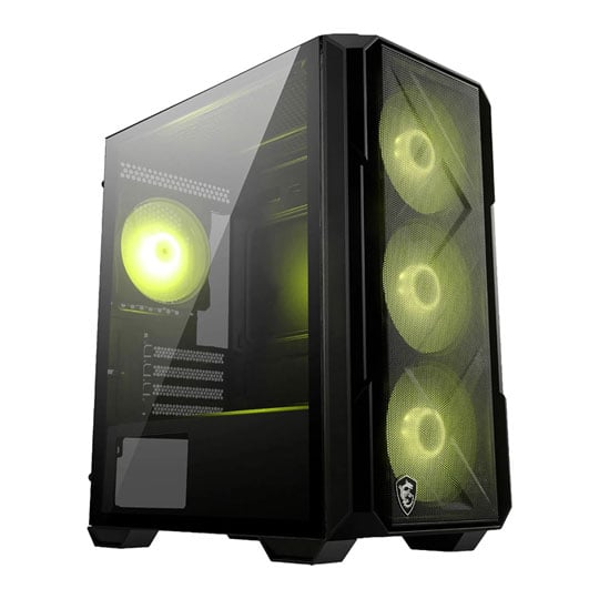 MSI MAG FORGE M120R AIRFLOW Black Tempered Glass MicroATX Tower PC Case : image 1
