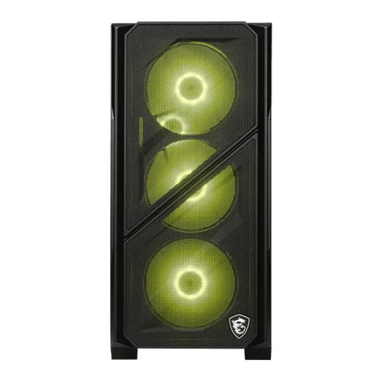 MSI MAG FORGE M110R AIRFLOW Black Tempered Glass MicroATX Tower PC Case : image 3