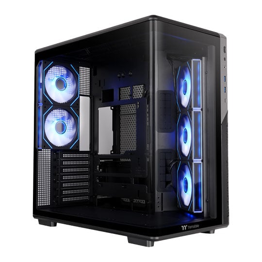 Thermaltake View 590 TG ARGB Black Dual Chamber Mid Tower Tempered Glass PC Case