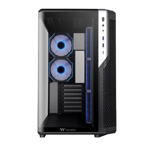 Thermaltake View 590 TG ARGB Black Dual Chamber Mid Tower Tempered Glass PC Case : image 3