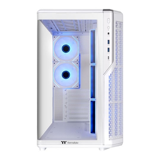 Thermaltake View 590 TG ARGB Snow White Dual Chamber Mid Tower Tempered Glass PC Case : image 3