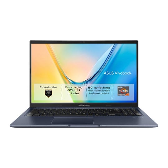 ASUS Vivobook 15 15.6" FHD AMD Ryzen 7 Radeon Graphics Quiet Blue Laptop : image 1