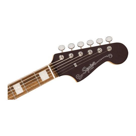 Squier Paranormal Baritone Jazzmaster HH, Oxblood : image 3