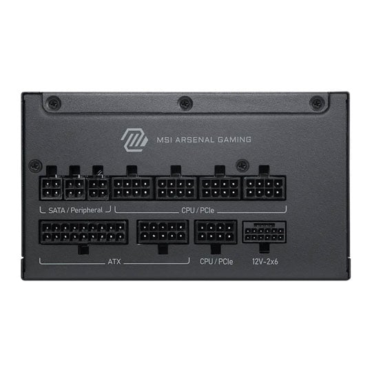 MSI MAG A1000PLS PCIE5 1000W Fully Modular 80+ Platinum ATX 3.1 Black Power Supply : image 4