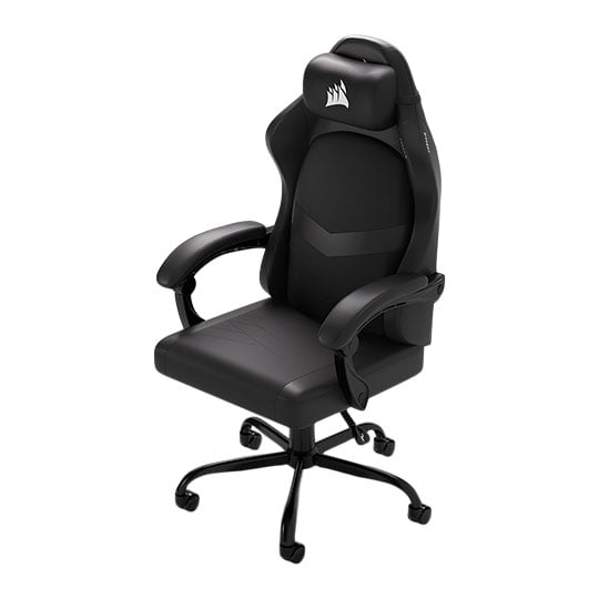 CORSAIR TC80 Gaming Chair Black PU Foam Fabric / Leatherette Adjustable Gaming Chair : image 1