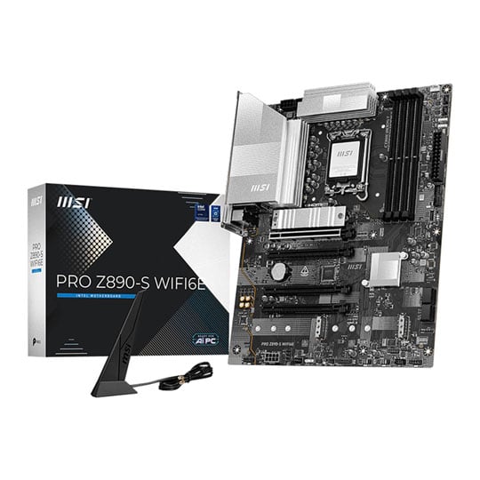 MSI PRO Z890-S WIFI6E Intel Z890 DDR5 PCIe 5.0 ATX Motherboard : image 1