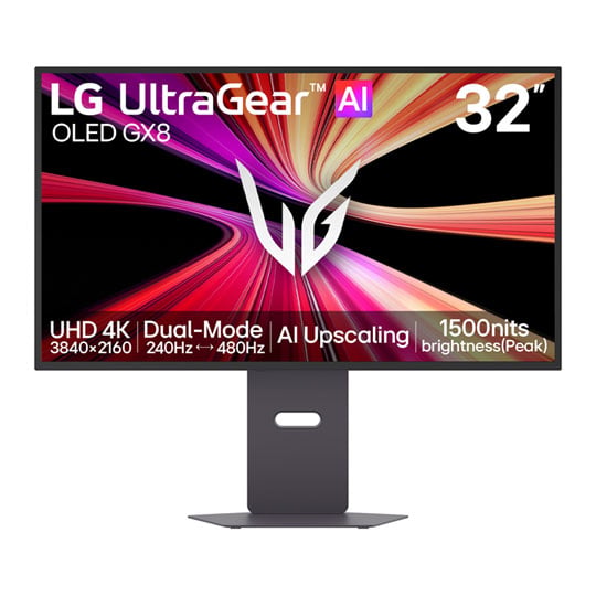 LG UltraGear GX8 32GX870B-B 32” 4K 240Hz / 1080p 480Hz Dual Mode FreeSync Premium Pro OLED Monitor : image 1