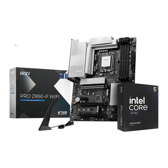 MSI PRO Z890-P Wi-Fi Motherboard + Intel Core Ultra 5 245K Processor Bundle : image 1