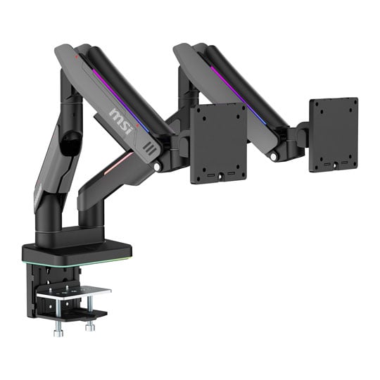 MSI MPG MT201DRG Fully Adjustable VESA-compatible 35-inch Gas Spring Dual Monitor Mount : image 2