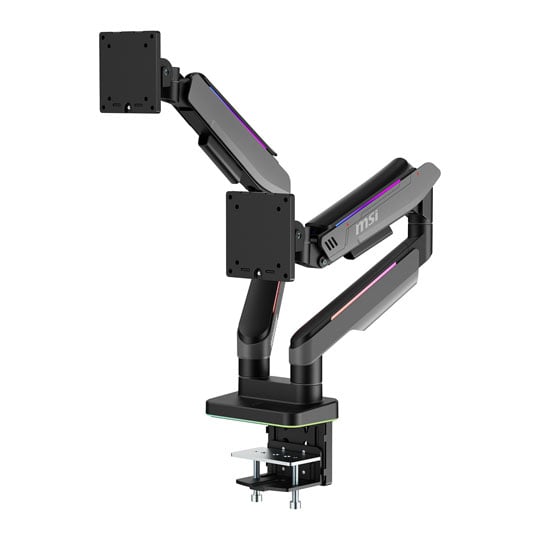MSI MPG MT201DRG Fully Adjustable VESA-compatible 35-inch Gas Spring Dual Monitor Mount : image 4