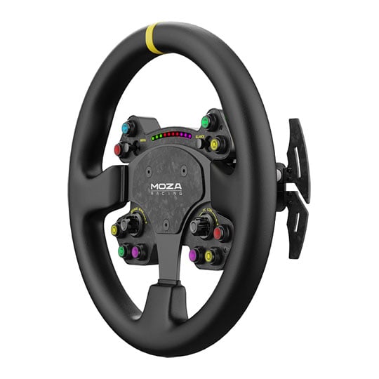 MOZA RS V2 Steering Wheel Carbon-fibre RGB Backlit Quick Release Steering Wheel : image 1