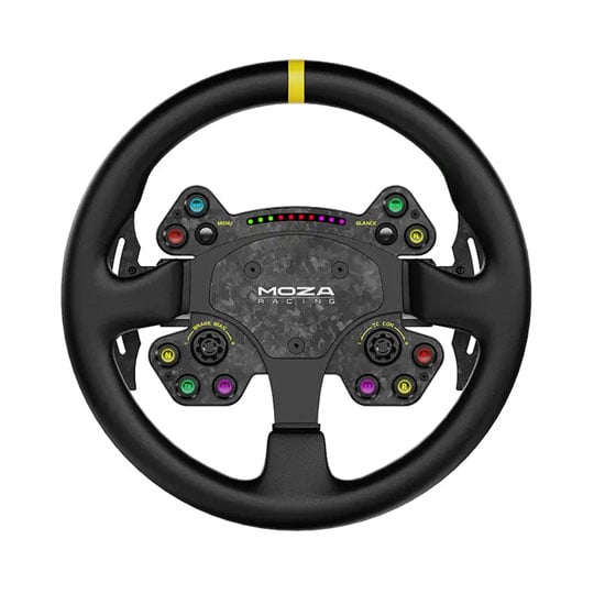 MOZA RS V2 Steering Wheel Carbon-fibre RGB Backlit Quick Release Steering Wheel : image 2