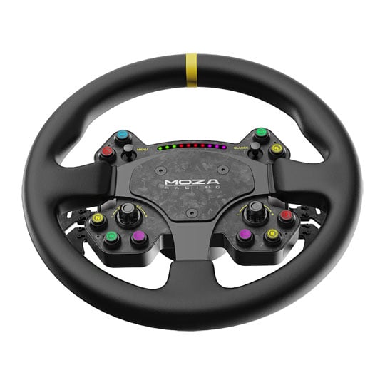 MOZA RS V2 Steering Wheel Carbon-fibre RGB Backlit Quick Release Steering Wheel : image 4