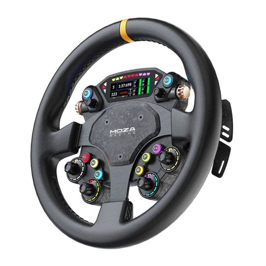 MOZA CS Pro Carbon-fibre RGB Backlit Quick Release Steering Wheel : image 1