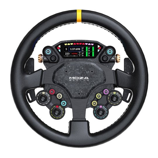 MOZA CS Pro Carbon-fibre RGB Backlit Quick Release Steering Wheel : image 2