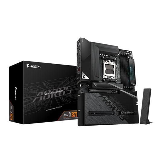 Gigabyte X870 AORUS STEALTH AM5 DDR5 PCIe 5.0 ATX Reverse Connector Motherboard : image 1