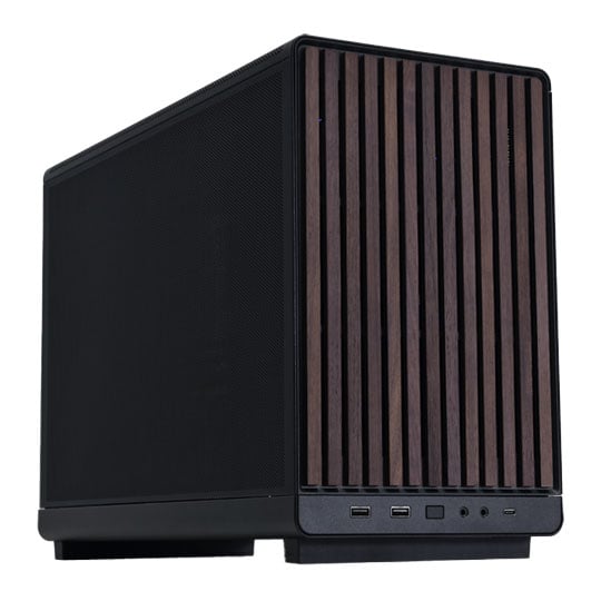 Lian Li A3 mATX Wood Black Small Form Factor Steel Mesh PC Gaming Case : image 1