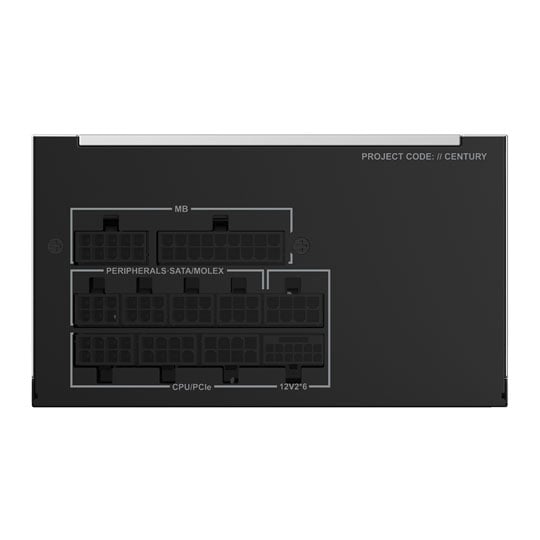 Montech Century II 850W PCIE 5.1 80+ GOLD Fully Modular ATX3.1 Cybernetics Platinum Power Supply : image 4