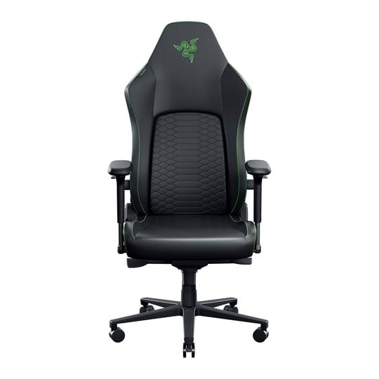 Iskur V2 NewGen Black / Green EPU Leather Adjustable Gaming Chair : image 2
