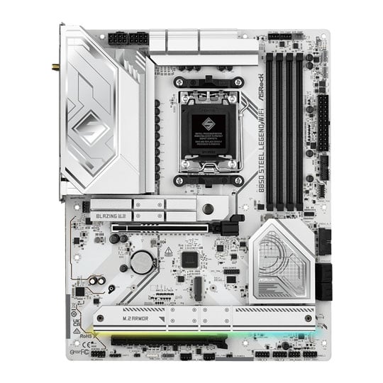 ASRock AMD B850 Steel Legend WiFi AM5 DDR5 PCIe 5.0 ATX Motherboard : image 2