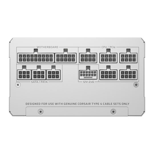 CORSAIR RM1200e 1200W Fully Modular Cybernetics Platinum White Power supply : image 4