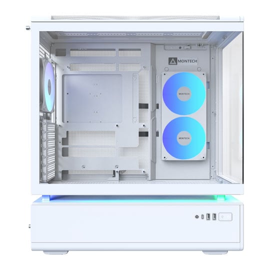 Montech TG7 White RGB Mid Tower Tempered Glass PC Case : image 3