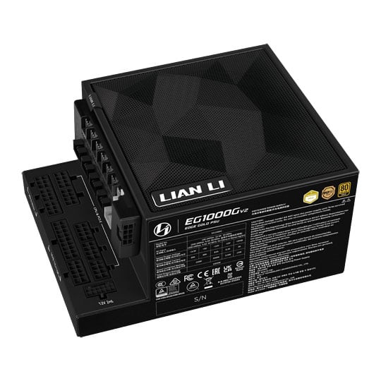 Lian Li EDGE Gold V2 1000W Cybenetics Gold ATX 3.1 Black Power Supply with EDGE Hub V2 Controller Lian Li EDGE Gold V2 1000W Cybenetics Gold ATX 3.1 Black Power Supply with EDGE Hub V2 Controller